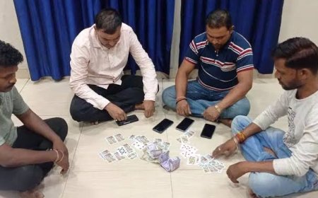 रायपुर में जुआ खेलते 4 गिरफ्तार: पुलिस ने मारा छापा, जुआ एक्ट के तहत कार्रवाई