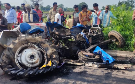 भाजपा कि महिला विधायक के देवर की मौत ट्रैक्टर पलटने से हुआ हादसा..