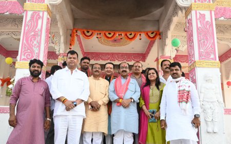 कर्मा माता मंदिर में भक्ति और विकास का संगम: अरुण साव ने की 25 लाख की घोषणा