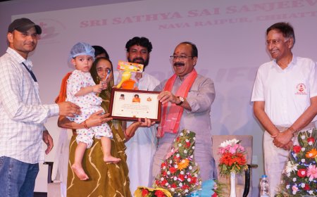 36 हजार बच्चों को मिली नई जिंदगी, नर्सों को मिला सम्मान: सत्य साईं हॉस्पिटल बना सेवा का प्रतीक, अरुण साव बोले- यह पुण्य का काम है