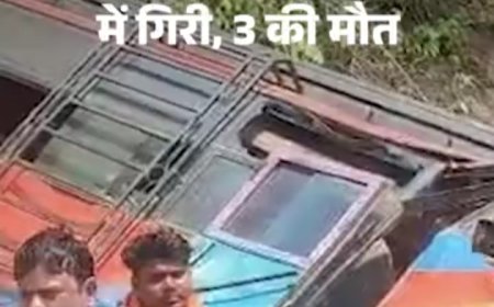 खुशियों का सफर मातम में बदला: बारातियों से भरी बस खाई में गिरी, 3 की मौत, 63 घायल