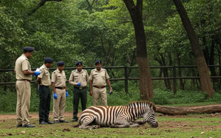गुजरात से लाए गए दो जेब्रा में से एक की सांप काटने से मौत फॉरेस्ट विभाग की लापरवाही