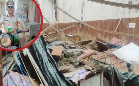 गाजियाबाद: आंधी-तूफान ने ली एसीपी कार्यालय में तैनात दरोगा की जान, दो साल में ही गिरी छत से निर्माण की गुणवत्ता पर उठे सवाल