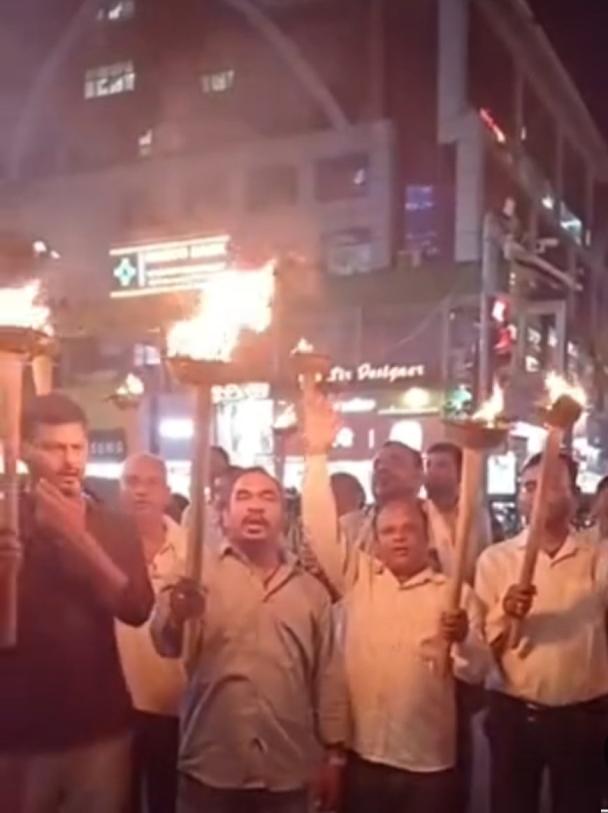 सीजफायर के बाद रायपुर में 'जय हिंद मशाल रैली': देशभक्ति की अलख, जनता ने सेना के जज़्बे को किया सलाम