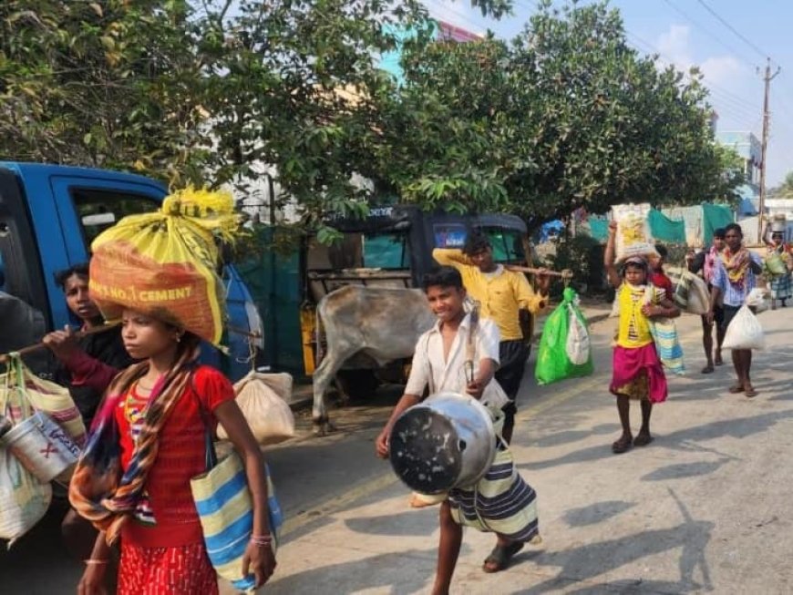 ज्यादा मजदूरी की लालच में जारी है पलायन, बस्तर के सीमावर्ती जिलों से मजदूरों का रुख अन्य राज्यों की ओर
