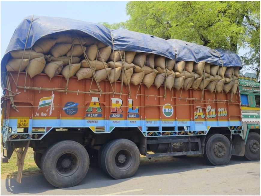 कोंडागांव में अवैध धान परिवहन पर बड़ी कार्रवाई, 700 बोरी धान जब्त – खाद्य विभाग ने पकड़ा ट्रक, वैध दस्तावेज नहीं मिले