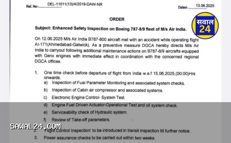 "DGCA का बड़ा फैसला: अब हर उड़ान से पहले Boeing 787 की होगी सख्त जांच"