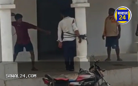 खनन माफिया की दबंगई,युवक को खंभे से बांधकर पीटा, मुखबिरी का आरोप