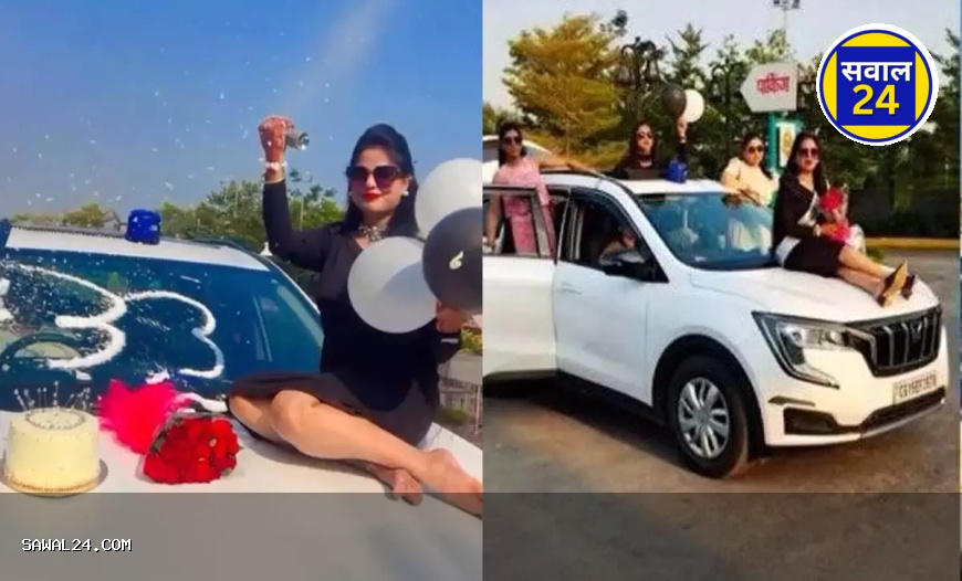 "बलरामपुर में DSP की पत्नी ने जन्मदिन पर सरकारी गाड़ी को बनाया शोपीस: सोशल मीडिया में बढ़ा विवाद"