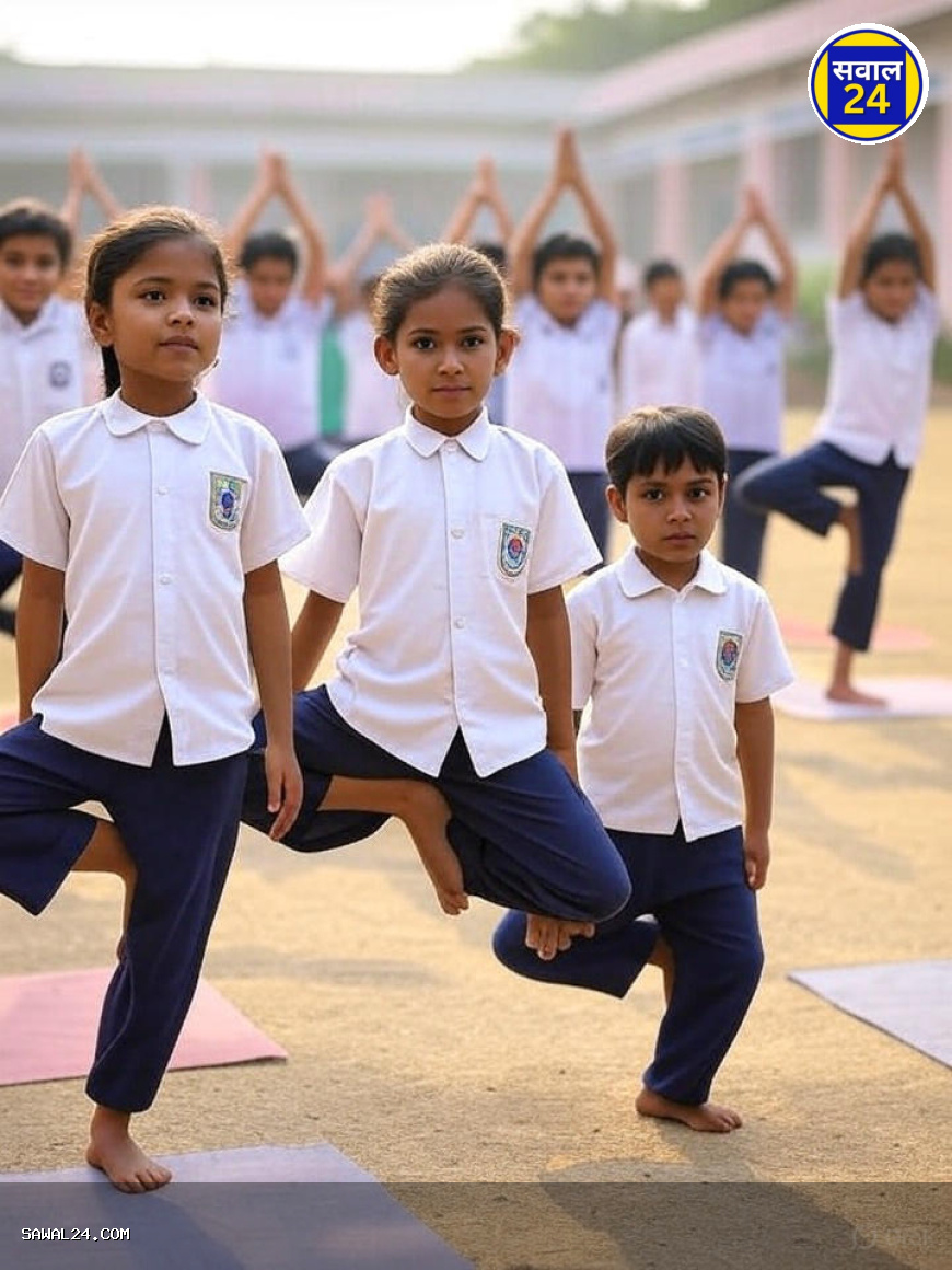 रायपुर: सरकारी स्कूल में 'जीना हे त पीना हे' गाने पर बच्चों से योग, वीडियो वायरल, प्रशासन में मचा हड़कंप