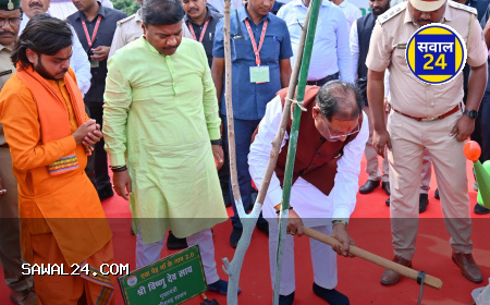 नवीन विधानसभा परिसर में हुआ पौधरोपण, मुख्यमंत्री सहित जनप्रतिनिधि और अधिकारी हुए शामिल