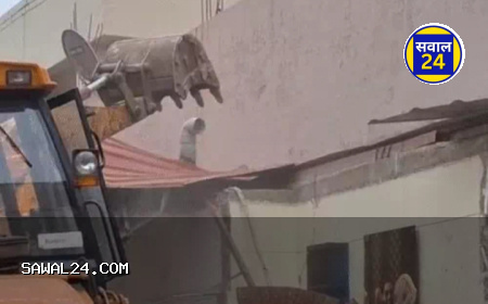 रायपुर में बुलडोजर एक्शन: सूदखोर तोमर बंधुओं का अवैध ऑफिस जमींदोज, पत्नी के नाम पर था निर्माण