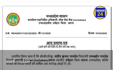 "MP में शून्य आय का प्रमाण पत्र वायरल, सतना का परिवार गरीबी की मिसाल बनकर उभरा"