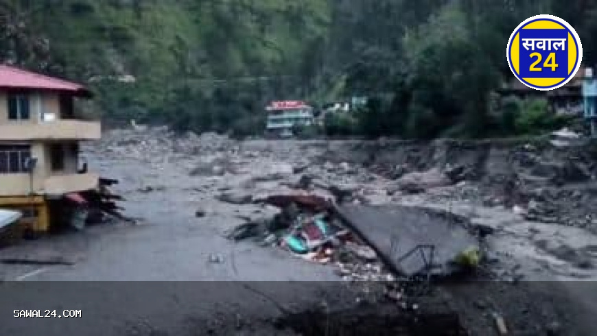 हिमाचल के मंडी में बादल फटने से तबाही: एक की मौत, कई लोग मलबे में फंसे; उत्तराखंड के कई रास्ते बंद