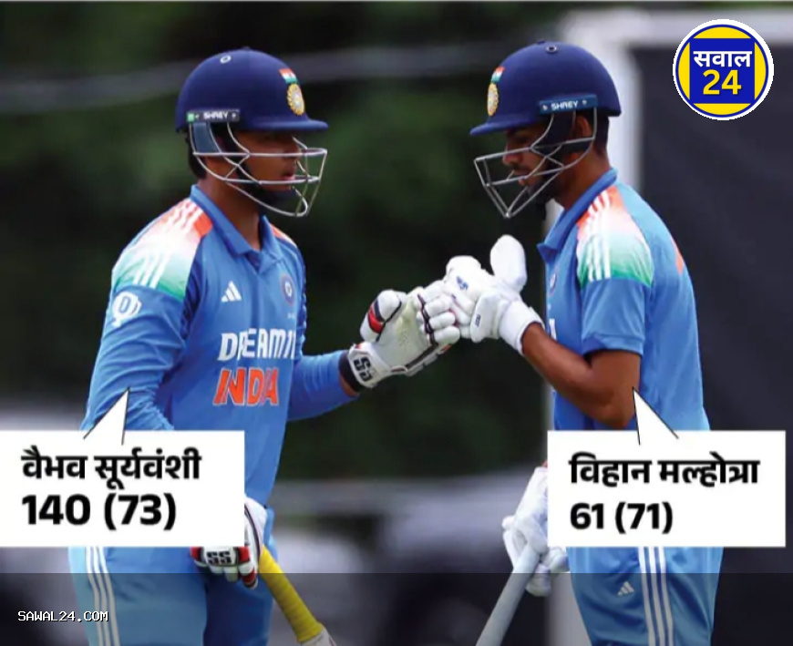 वैभव सूर्यवंशी का ऐतिहासिक शतक: 14 साल की उम्र में रचा इतिहास, 52 गेंदों में ठोका शतक