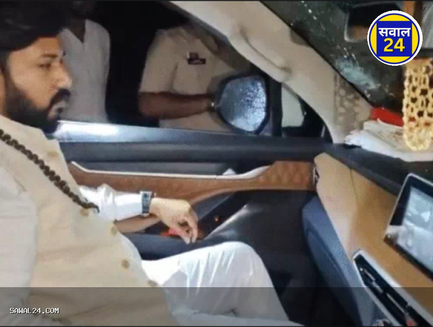 भाजपा विधायक की कार पर हमला, पत्थरबाज़ी में शीशा टूटा, बाल-बाल बचे विधायक खुशवंत साहेब