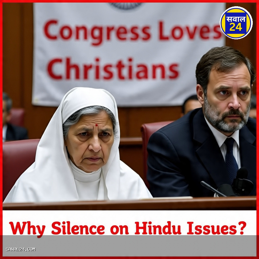 भिलाई की नन गिरफ्तारी पर कांग्रेस का "ईसाई प्रेम" उजागर, हिंदुओं के मुद्दों पर चुप्पी क्यों?