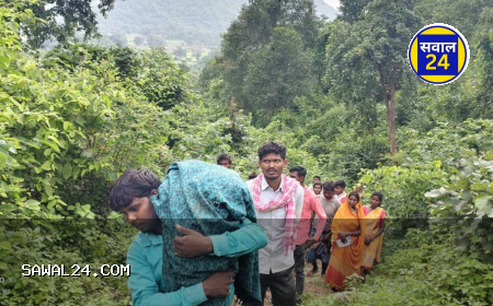 सड़क न होने से एंबुलेंस नहीं पहुंची, पिता ने बेटे का शव 4 किमी तक कंधे पर ढोया