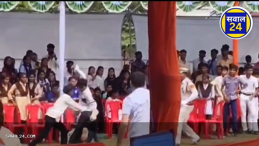 गृह मंत्री विजय शर्मा का गृह जिला बना अपराधगढ़ स्वतंत्रता दिवस के कार्यक्रम के दौरान मारपीट..