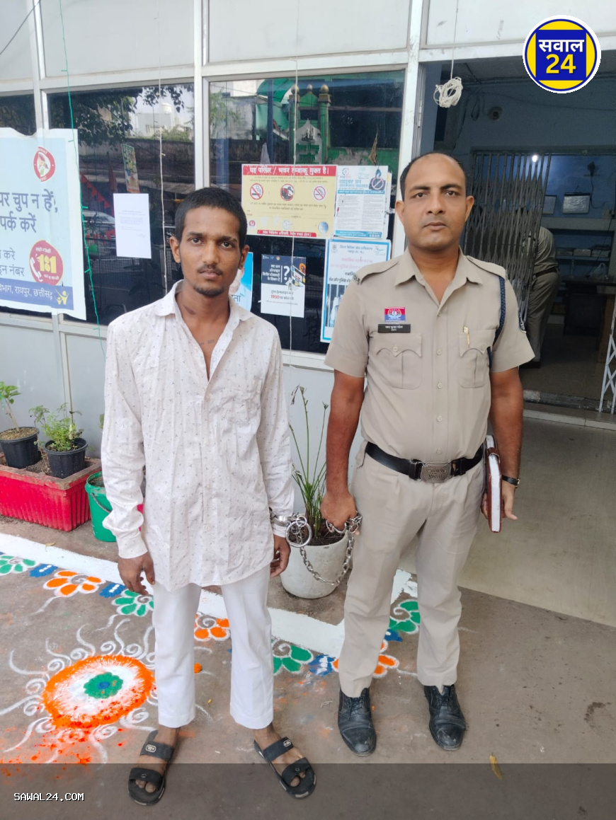 पुरानी बस्ती पुलिस ने अवैध चाकू के साथ बदमाश को दबोचा