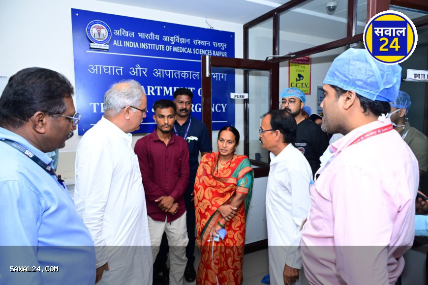 BJP worker who demanded euthanasia   इच्छा मृत्यु की मांग करने वाले भाजपा कार्यकर्ता से AIIMS में की मुलाकात, इलाज में मदद का भरोसा,भूपेश बघेल का बड़ा कदम..