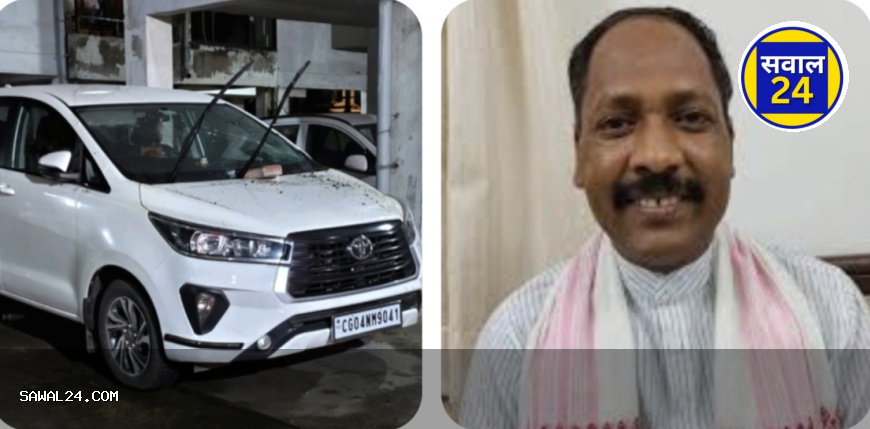 Attack on the car of organization general secretary Pawan Sai     राजधानी में संगठन महामंत्री पवन साय की कार पर हमला: कानून-व्यवस्था पर गंभीर सवाल