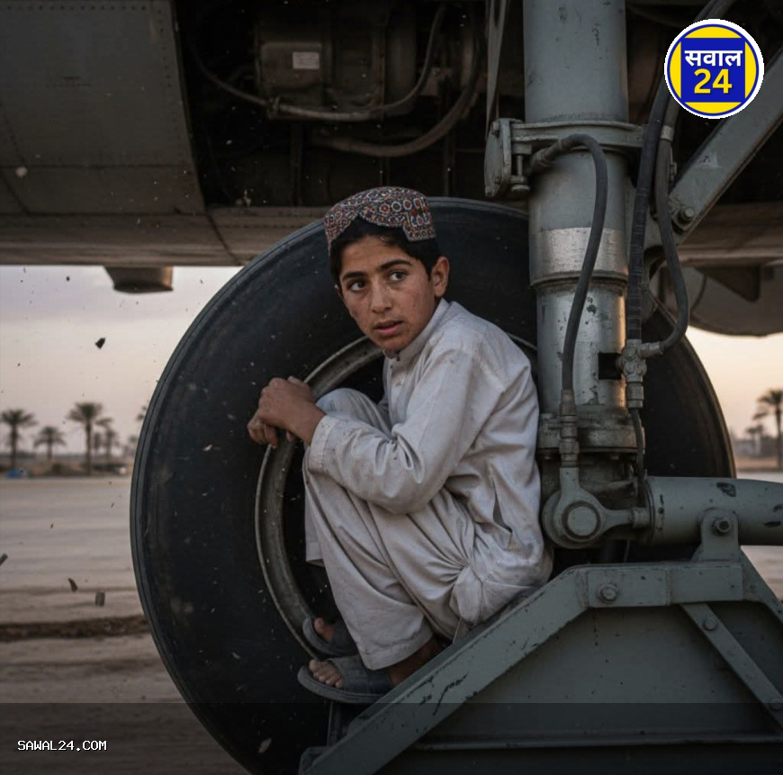 A 13-year-old boy flew from Kabul to Delhi  काबुल से दिल्ली तक हवाई जहाज के पहिए में बैठकर पहुंचा 13 साल का लड़का, 94 मिनट हवा में रहा जिंदा